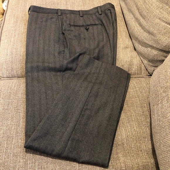 EUC SuitSupply La Spalla Gray Herringbone Suit 40R - Picture 7 of 7